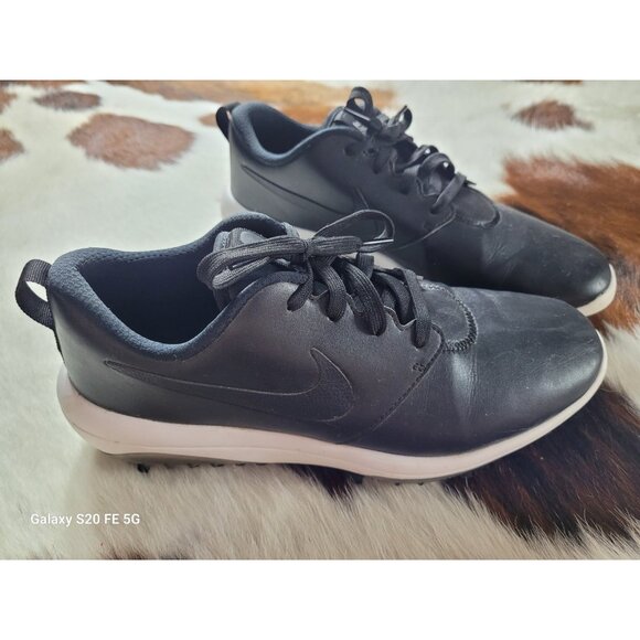Nike Roshe G Tour Golf Shoes Mens Size 8 Wide Black White AR5579-001 Excellent main image 4